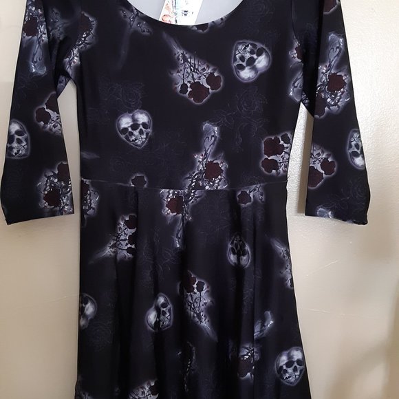 Alchemy By Hell Bunny Dark Valentine Dress size small - Picture 2 of 4